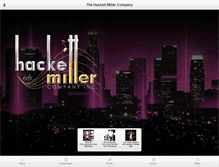 Tablet Screenshot of hackettmiller.com